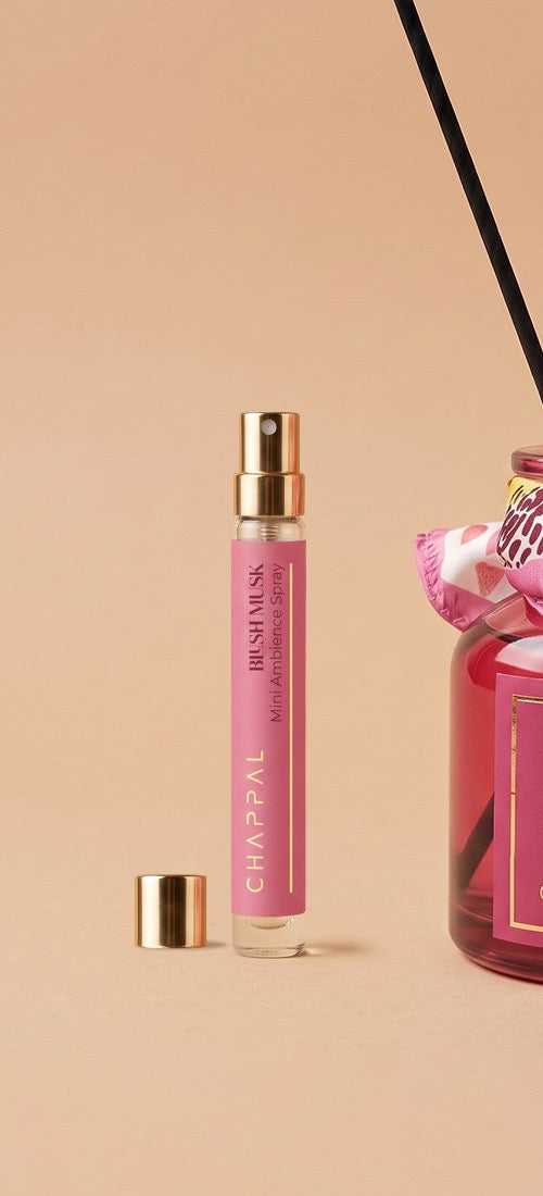 Blush Musk Ambiance Sprey 10 ml, gerçek stil çekimi - Chappal