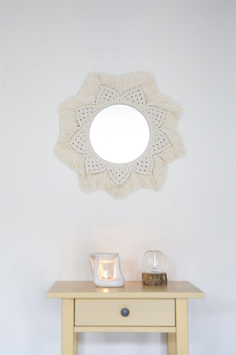 Güneş Desenli Ayna detay - Chappal