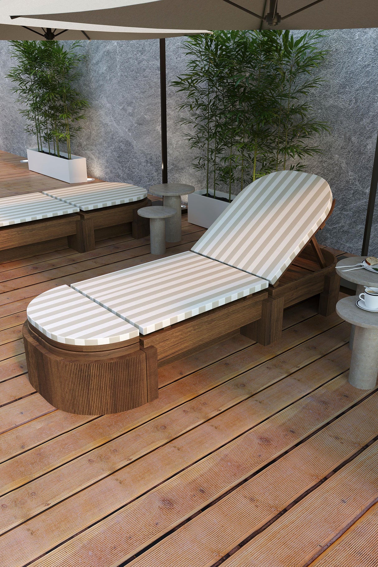 Marina İroko Şezlong ikinci görsel - Chappal