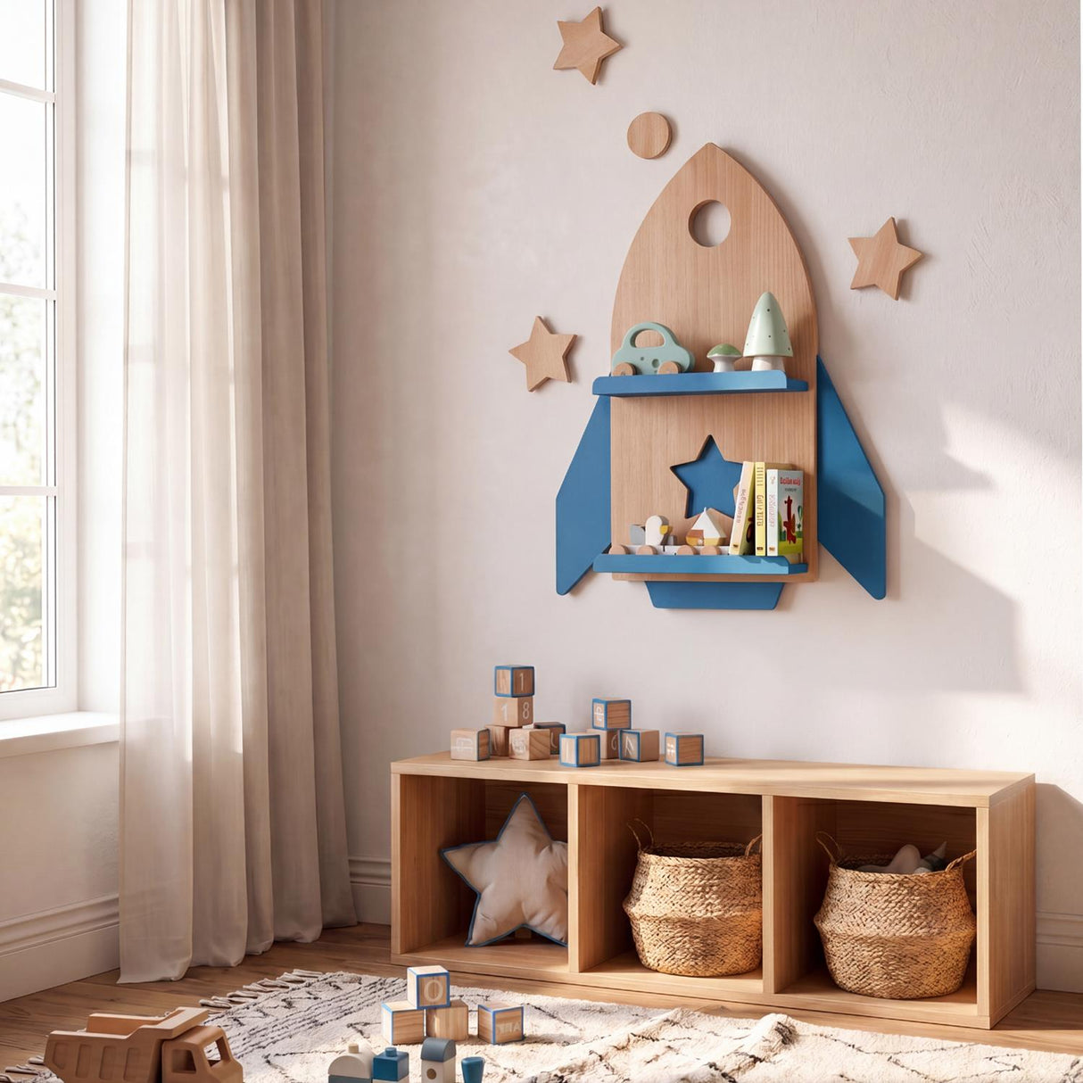 Rocket Wall Shelf