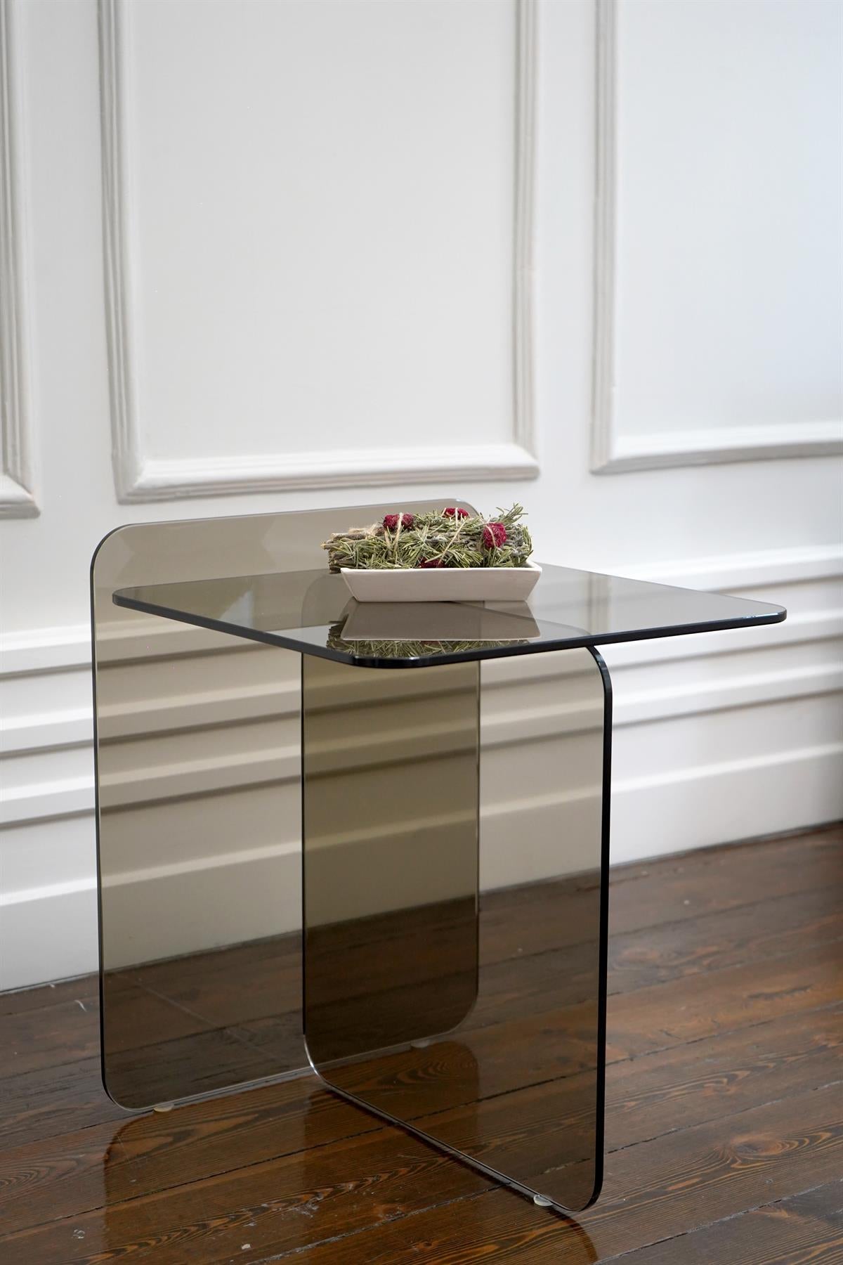 T Side Glass Coffee Table