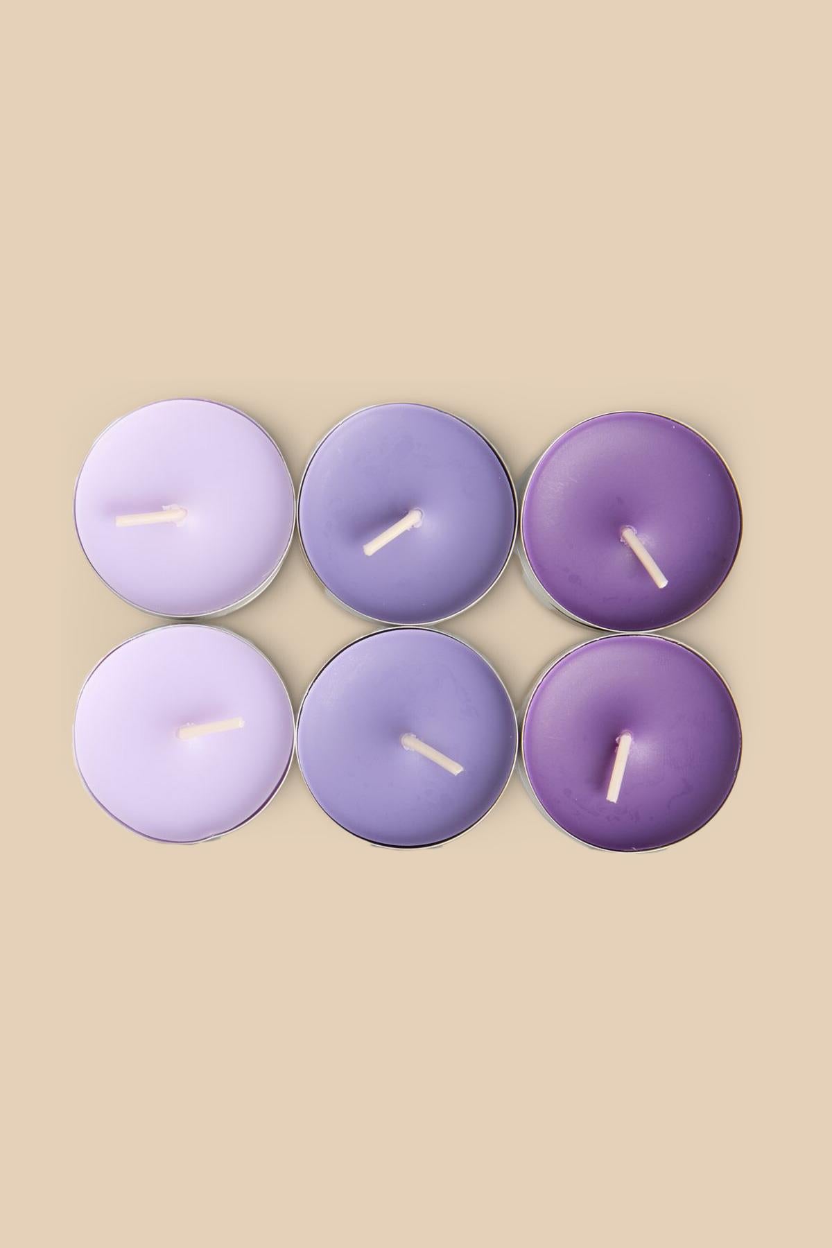 Tealight Mum Lavanta 6 Adet