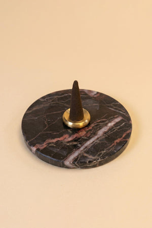 Golden Cherry Cone Incense Holder