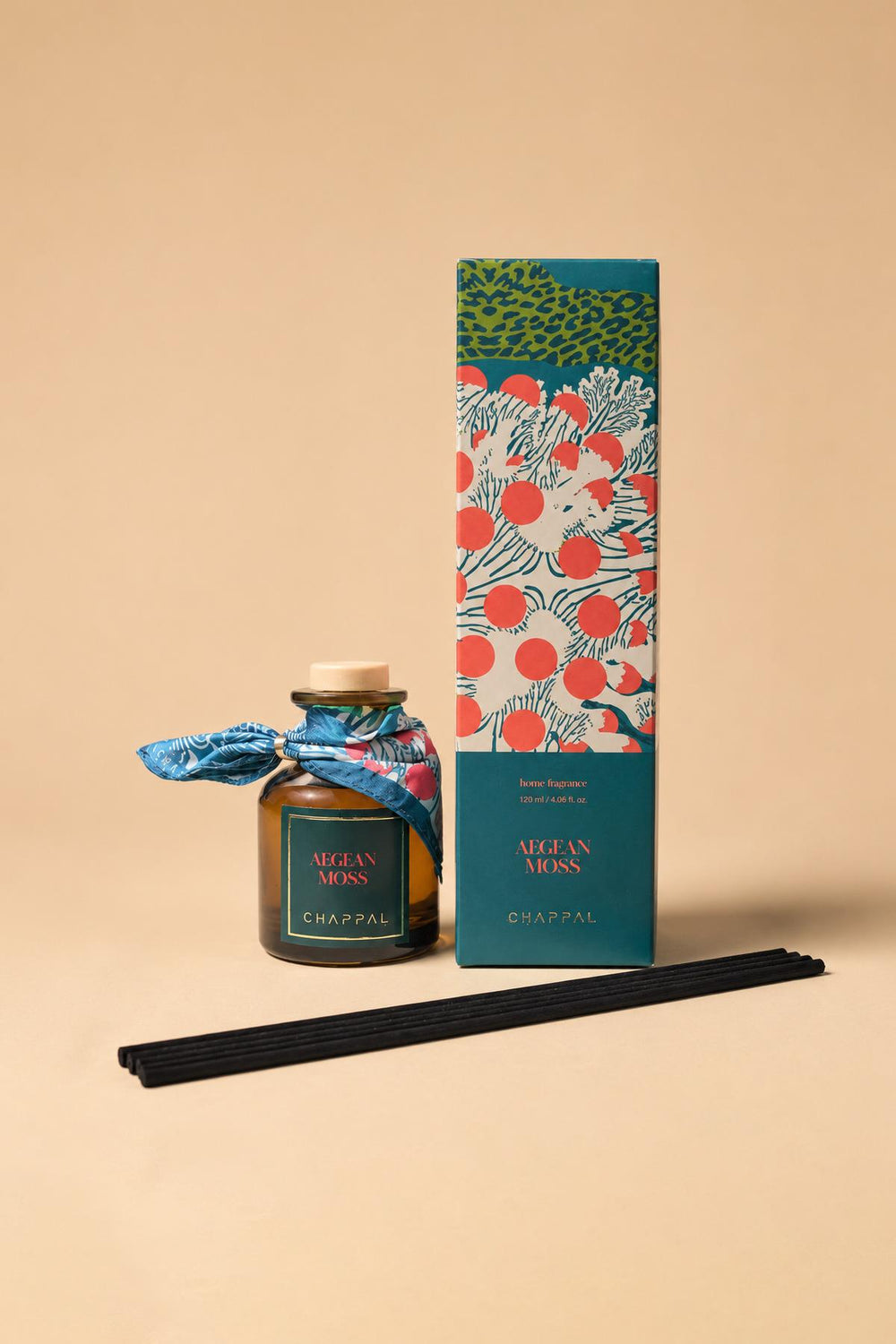 120 ml çubuklu oda kokusu, şişesi ve kutusuyla — private label üretilebilen difüzör