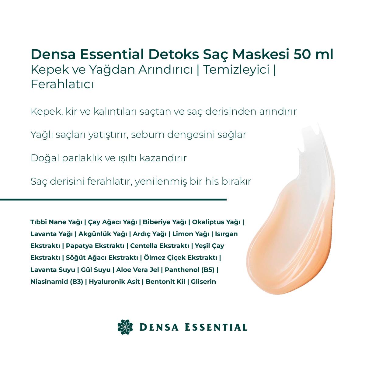 Densa Detoks Saç Maskesi yakın çekim - Chappal