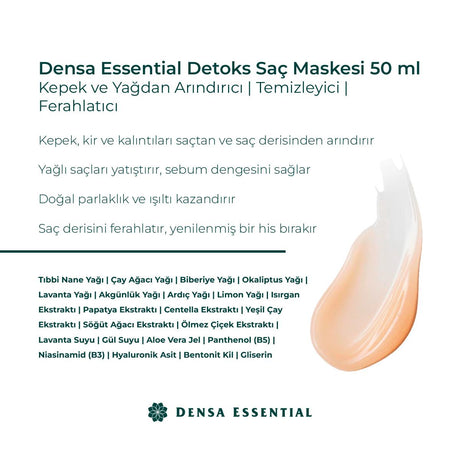 Densa Detoks Saç Maskesi yakın çekim - Chappal