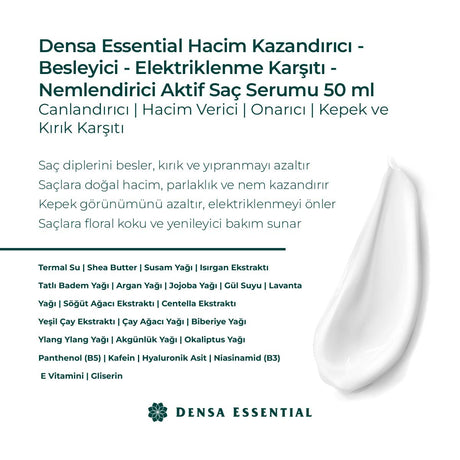 Densa Saç Serumu yakın çekim - Chappal