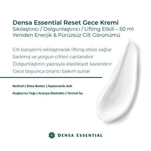 Densa Reset Gece Kremi yakın çekim - Chappal