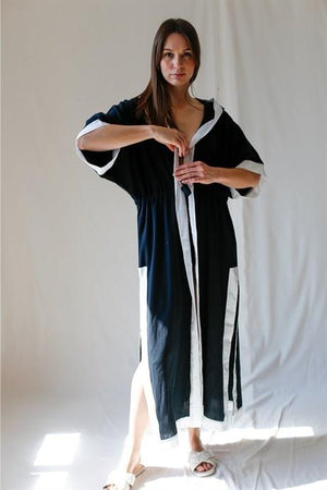 Luna Kaftan Siyah - Chappal