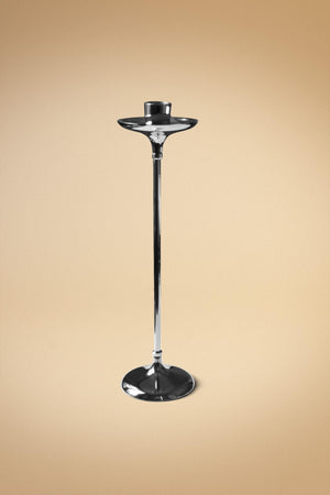 Metal Şamdan Gümüş Rengi 32 cm - Chappal