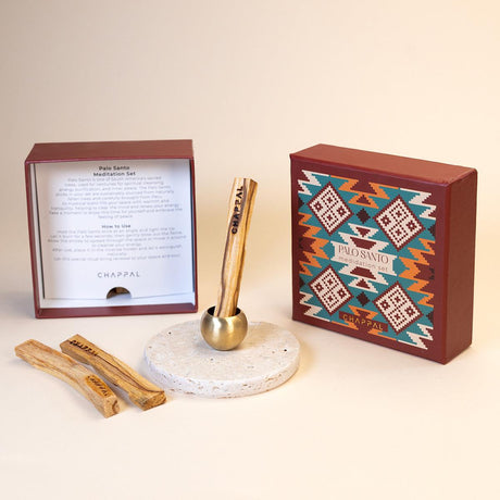 Palo Santo Meditasyon Seti yakın çekim - Chappal