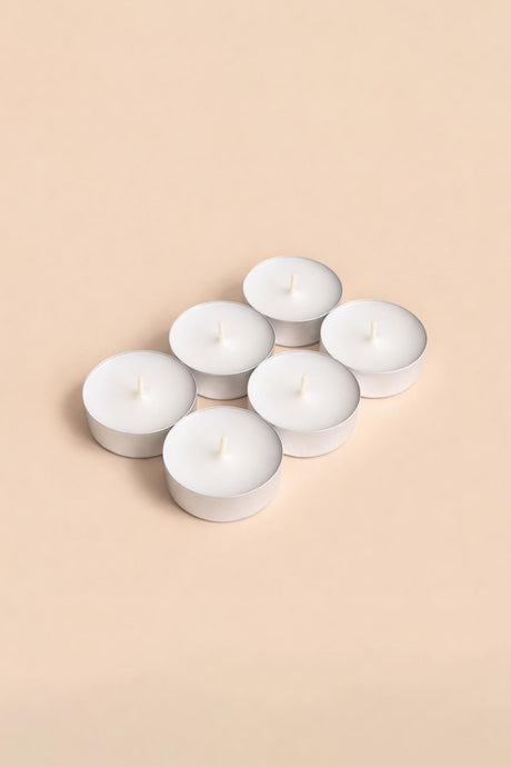 Tealight Mum Beyaz 6 Adet - Chappal