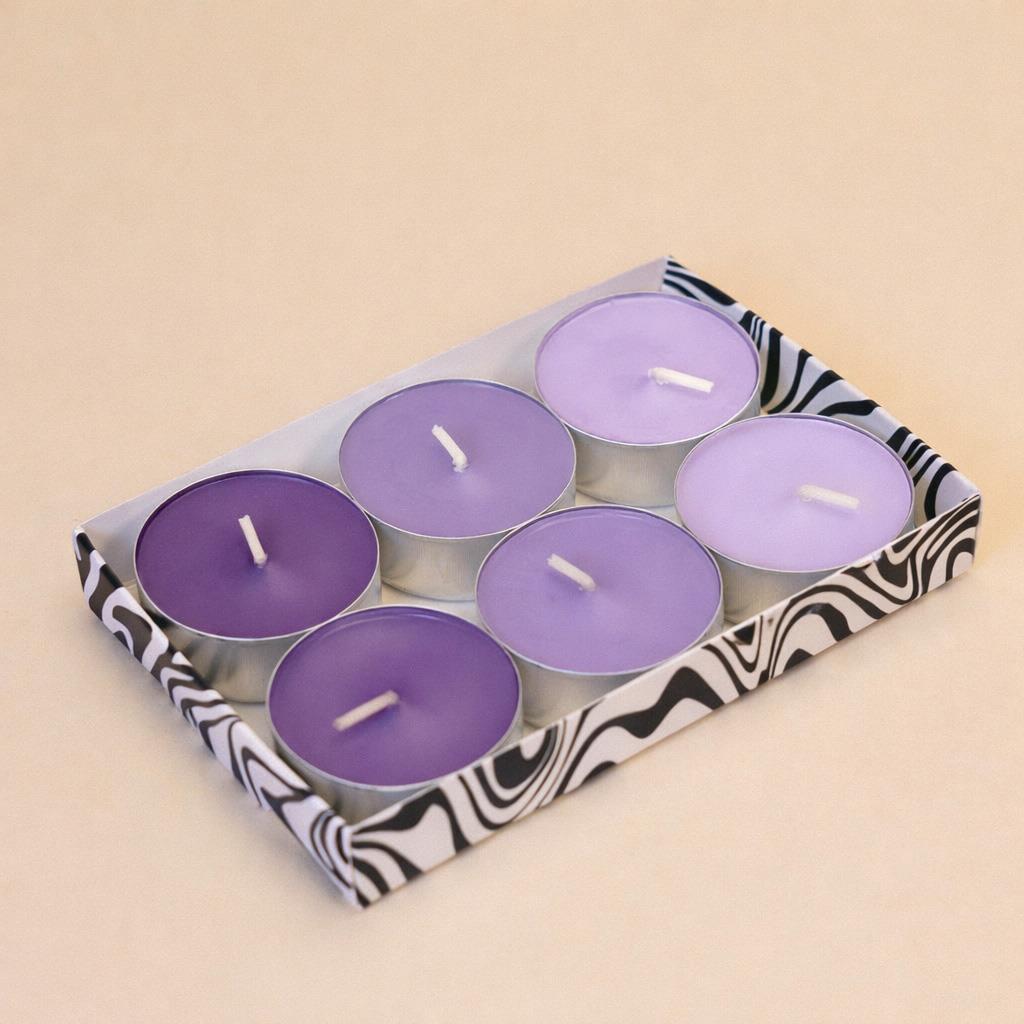 Tealight Mum Lavanta 6 Adet